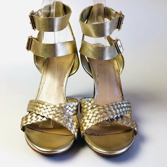 Marc Fisher Cari Metallic Stiletto Heel Sandals - Picture 4 of 15